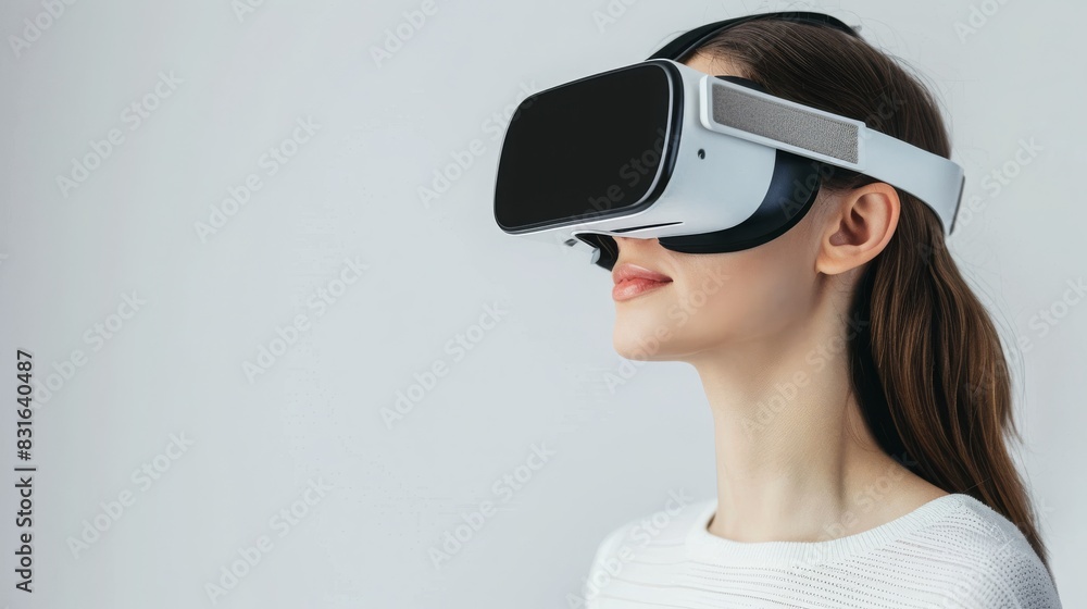 Experiencing Virtual Reality: Immersive Technology Adventure with Headset and Interactive Simulation. Futuristic Digital Entertainment and Innovative VR Experience. Experiencing Virtual Reality: Immersive Technology Adventure with Headset and Interactive Simulation. Futuristic Digital Entertainment and Innovative VR Experience.