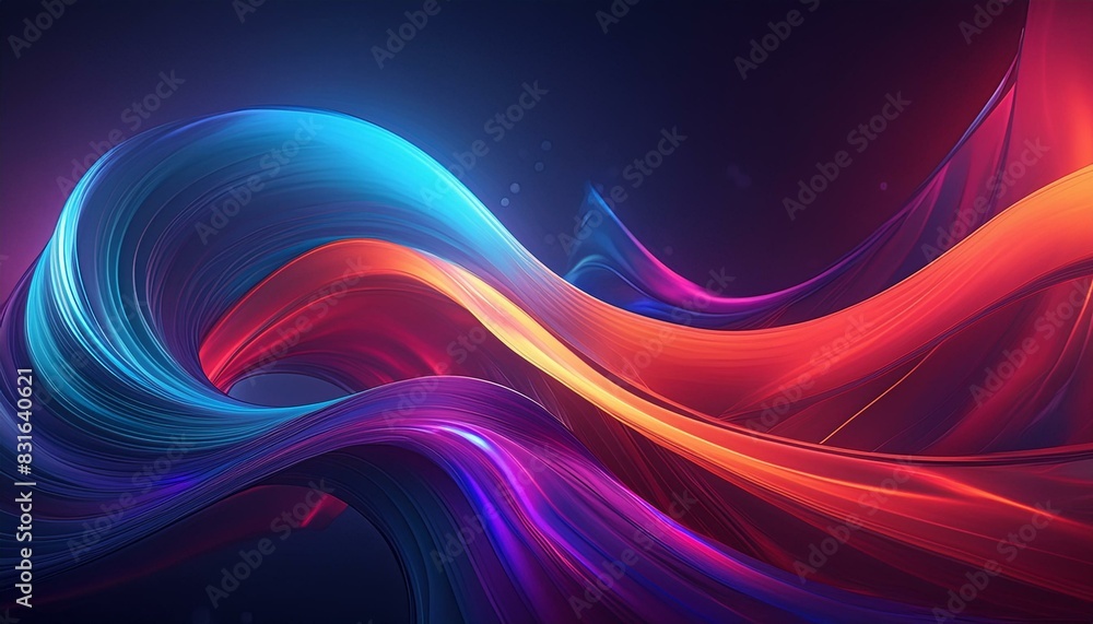 Obraz premium Colorful abstract background with waves.