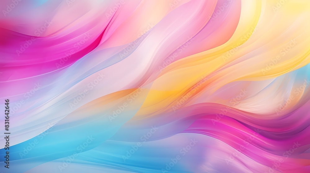 Pink, purple, white, yellow and turquoise soft lights abstract background, spring background Pink, purple, white, yellow and turquoise soft lights abstract background, spring background