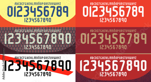 collection soccer font 2024 south america, team south american national team 2024, kit sport style font. football style font points inside, sports style letters and numbers for soccer team	