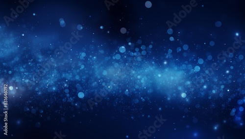 Dimensional Elegance Canvas Glitter and Glow in Blue Galaxy Space Wall Art Background