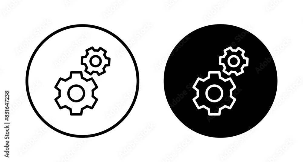 setting Icon vector isolated on white background. setting vector icon. Cog settings Icon Symbol. Gear setting Icon vector isolated on white background. setting vector icon. Cog settings Icon Symbol. Gear