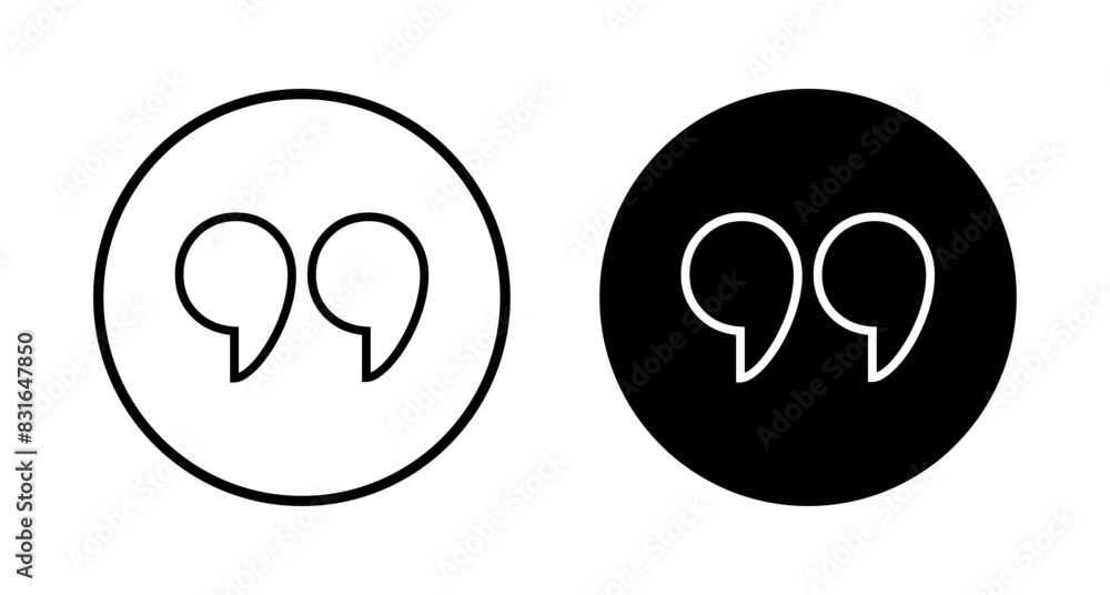 Quote icon vector isolated on white background. Quote sign icon. Quotation mark symbol. Quote icon vector isolated on white background. Quote sign icon. Quotation mark symbol.