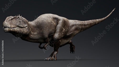 Carcharodontosaurus Realistic Model of background  3d rendering