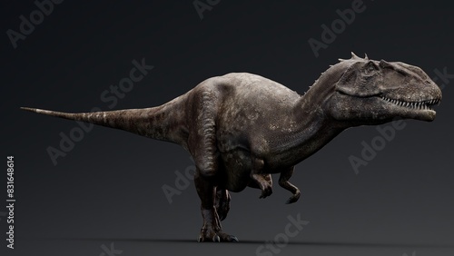 Wallpaper Mural Carcharodontosaurus Realistic Model of background, 3d rendering Torontodigital.ca