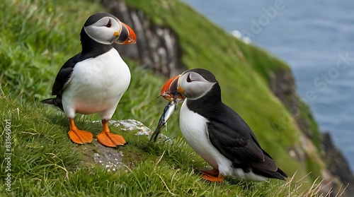 atlantic puffin or common puffin © Aamar