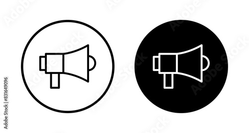 Megaphone icon vector isolated on white background. Loudspeaker icon vector. Volume icon