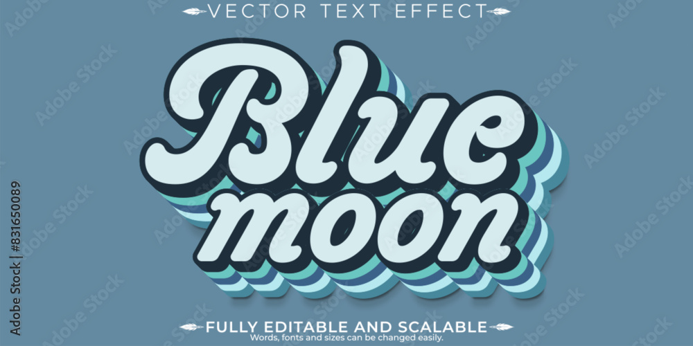 Retro sticker text effect, editable 70s and 80s text style Retro sticker text effect, editable 70s and 80s text style