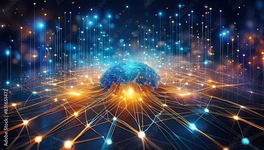 Fototapeta premium Technologie Verbindungen