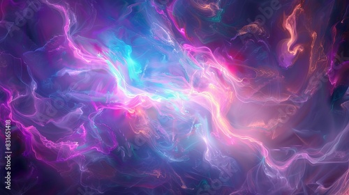 Ethereal Iridescent Abstract Background