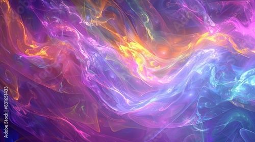 Ethereal Iridescent Abstract Background