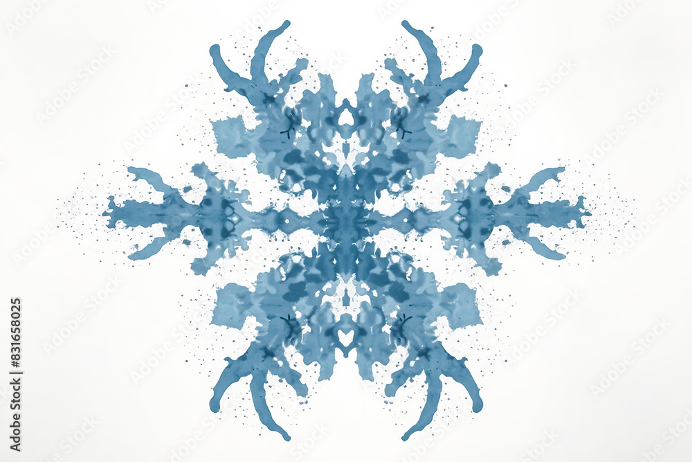 Abstract blue snowflake design Abstract blue snowflake design