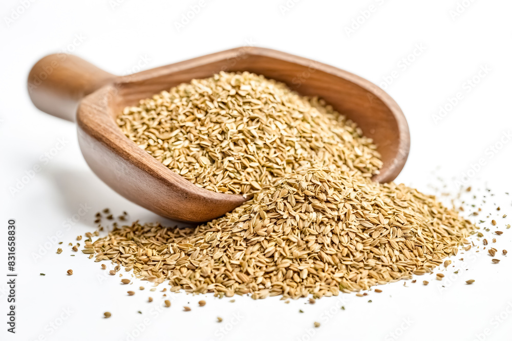 Rice Hulls in Wooden Scoop Rice Hulls in Wooden Scoop