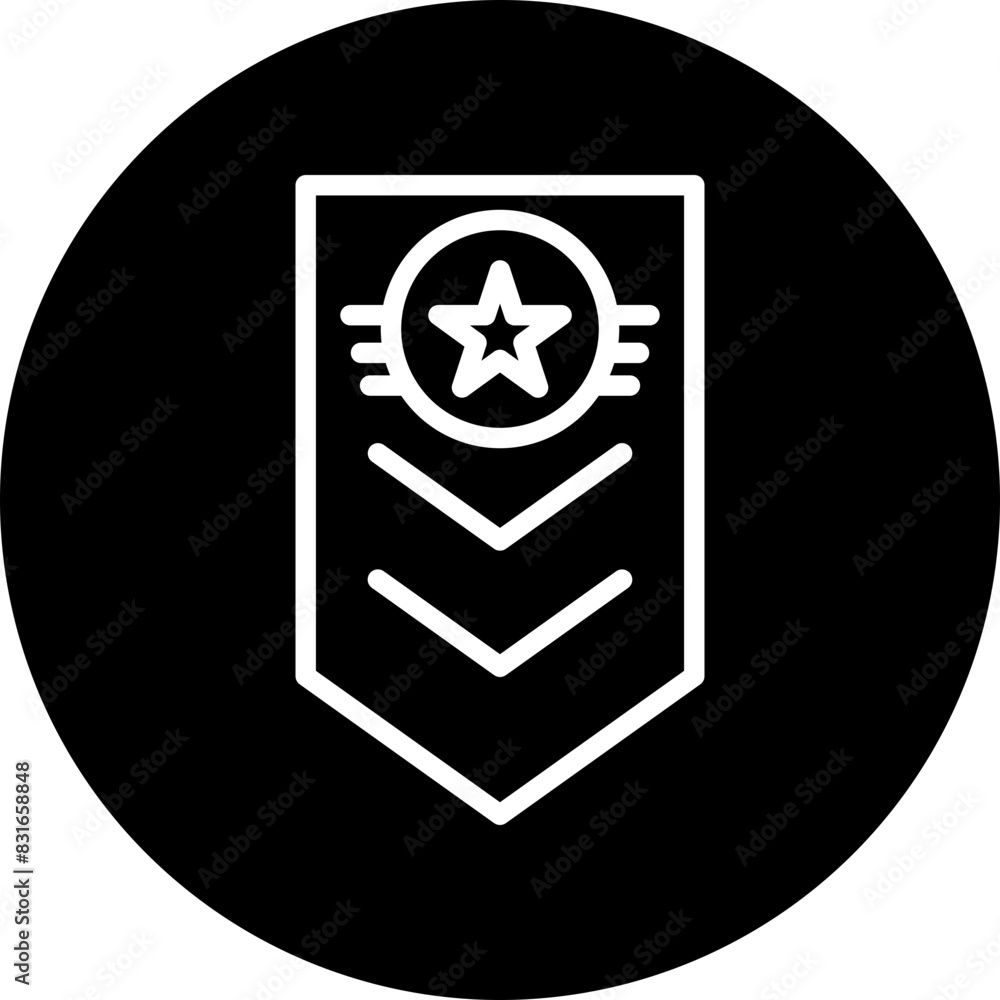 Ranks Line White Circle Black Icon Design Ranks Line White Circle Black Icon Design