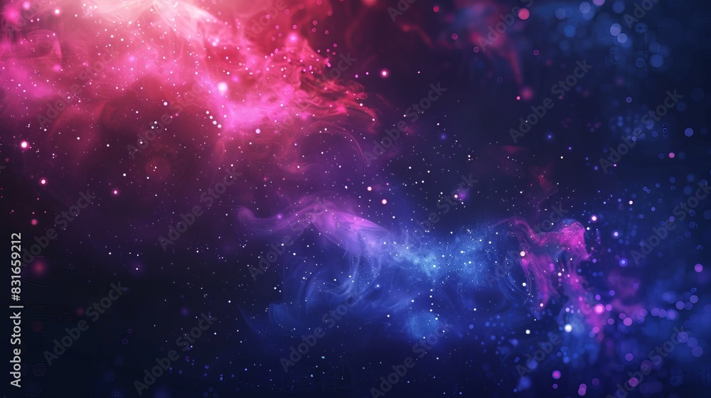 Obraz premium Celestial Nebula Abstract Background