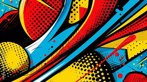 Playful Pop-Art Abstract Background