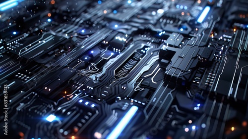 Tech-Inspired Futuristic Abstract Background