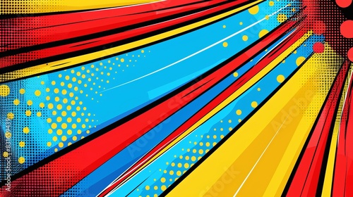 Playful Pop-Art Abstract Background