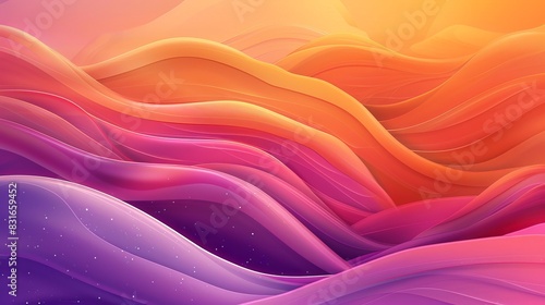 Serene Sunset Abstract Background