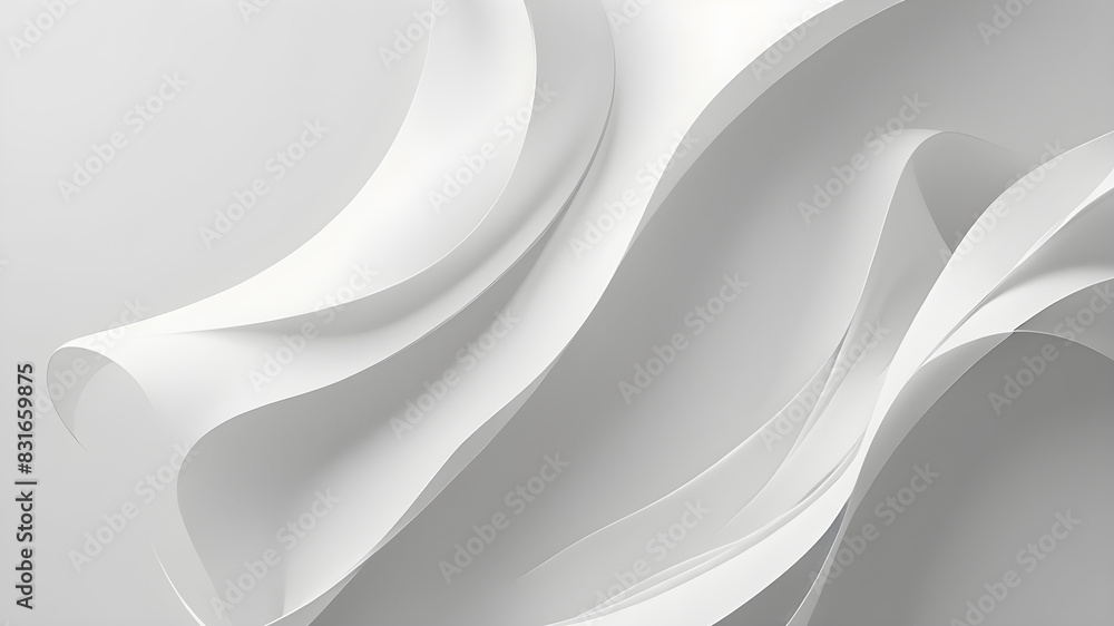 Obraz premium White tones minimalist modern elegance background, Generative AI