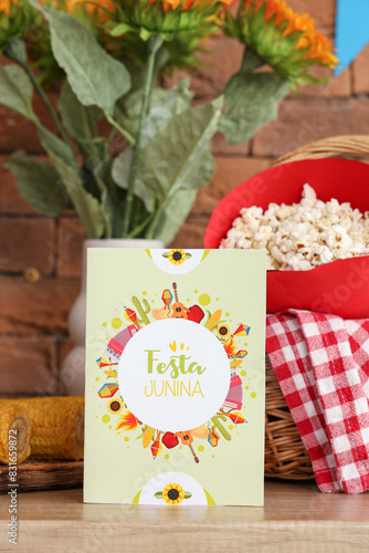 Greeting card with text FES...