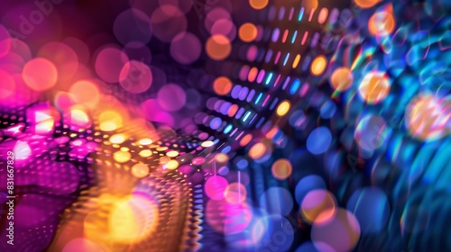 Wallpaper Mural A symphony of overlapping circles and squares reminiscent of the intricate and interconnected web of liquidity in the crypto world. Torontodigital.ca