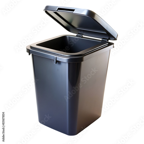 Obraz na płótnie bin refuse black on transparent background