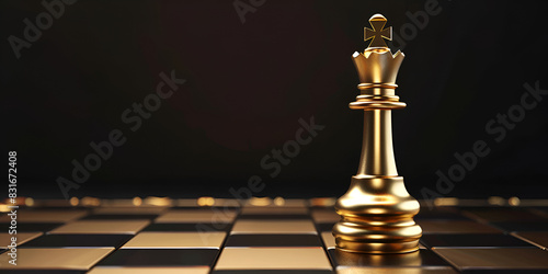 Chess board game concept of business ideas and competition and strategy 