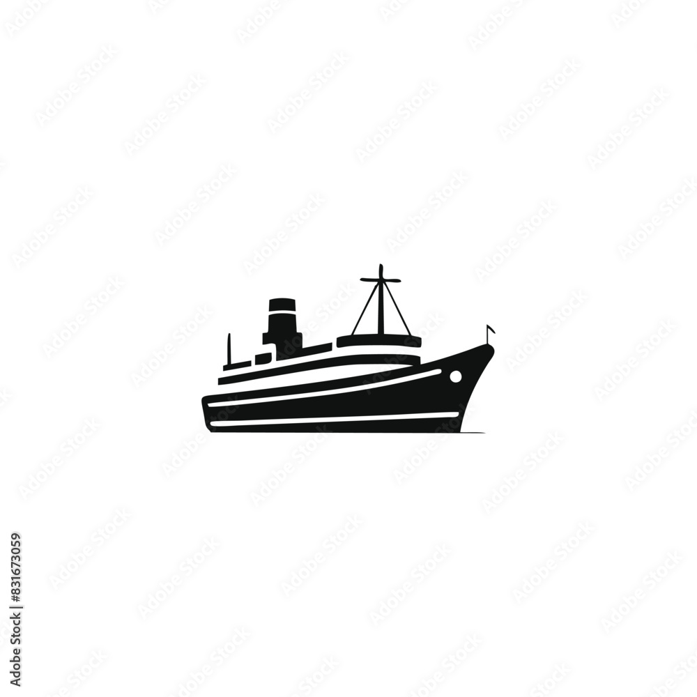 Transport sailing ship. Ship vector logo design template, sailboat icon. Transport sailing ship. Ship vector logo design template, sailboat icon.