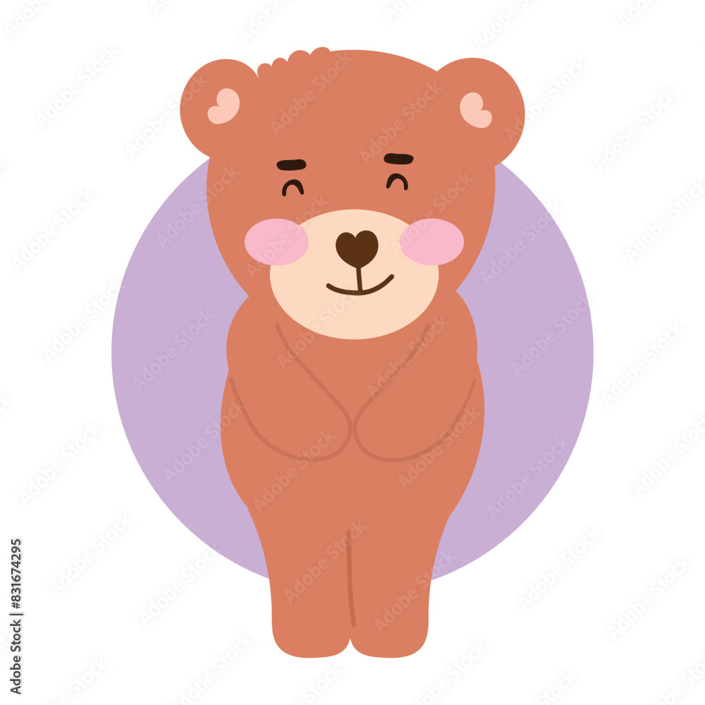 baby bear pose variant gesture. element stock design baby bear pose variant gesture. element stock design