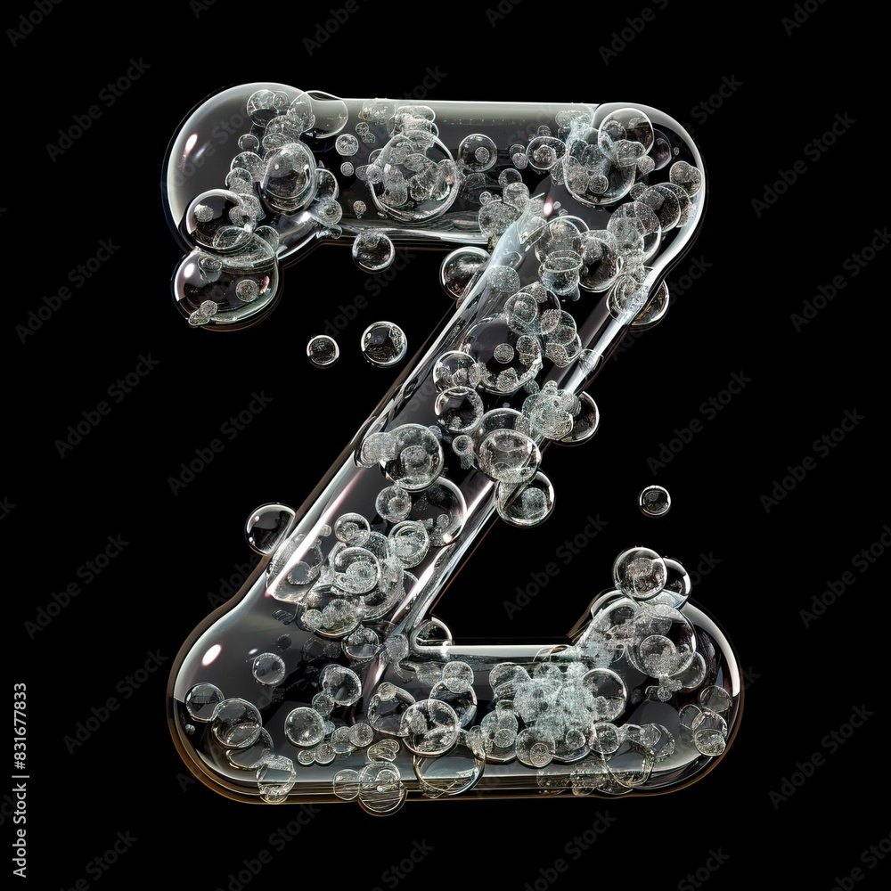 Bubble font of letter Bubble font of letter