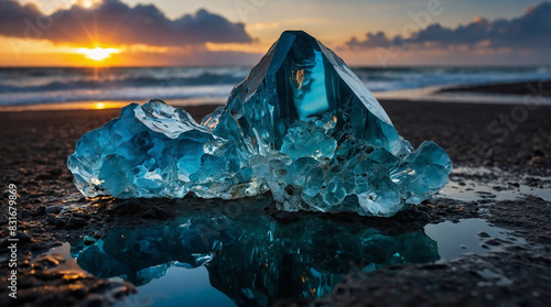 natural elements, particularly pure water, influence the formation and characteristics of glass photo