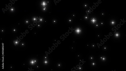 Stars, 4K, Particles, Background, Glow, Glitter, Material, Night Sky, White
