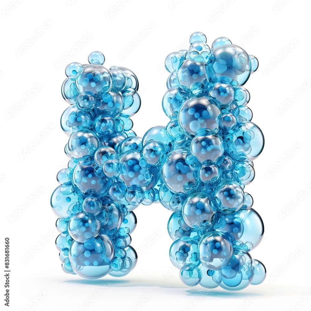Bubble font of letter Bubble font of letter