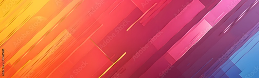 Obraz premium Colorful geometric background, vector illustration.