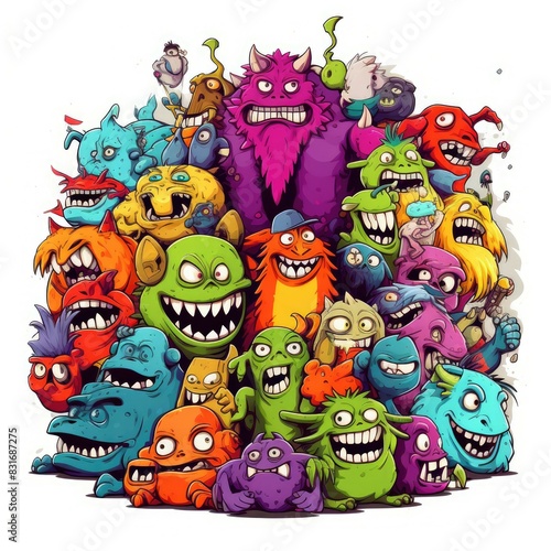 Art illustration doodle monster colorfull  © Hammam