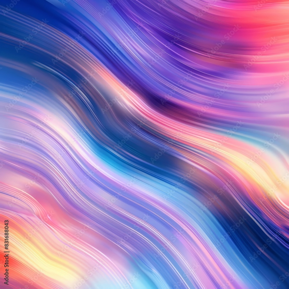 Fototapeta premium Colors flow like silk in digital dance