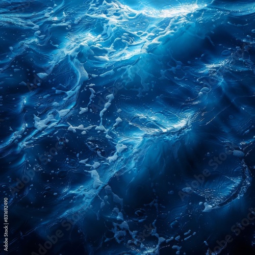 mesmerizing deep blue water background abstract aquatic texture fluid motion soothing ambiance highresolution photo