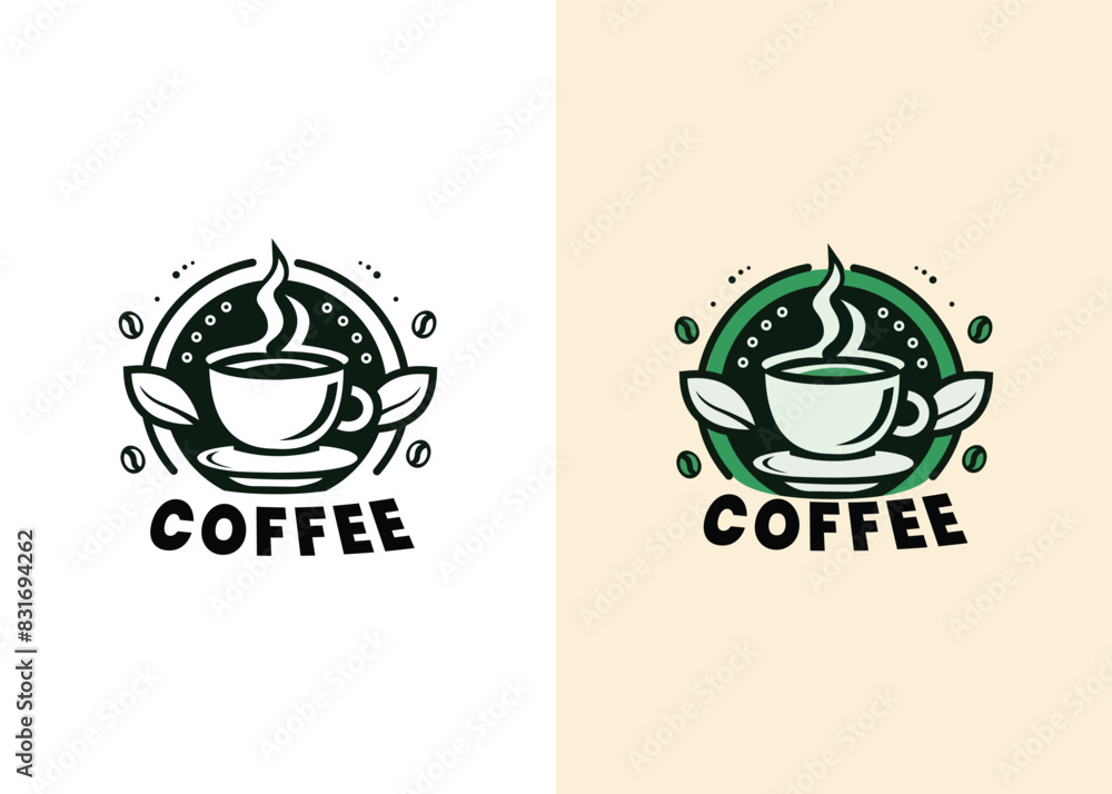 coffee cafe logo illustration design template coffee cafe logo illustration design template