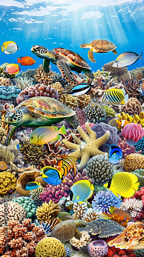 Ocean’s Rainbow: The Vibrant Life of Coral Reefs