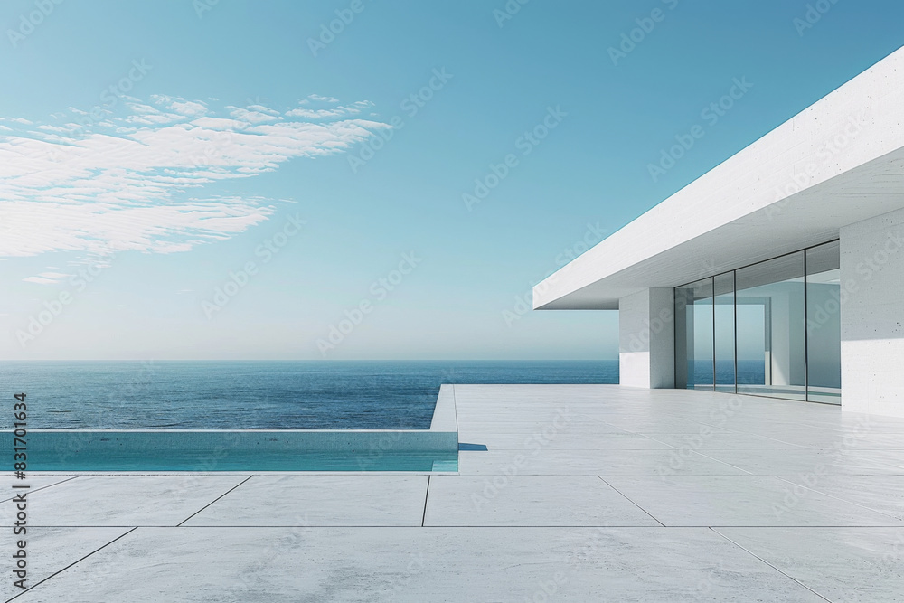 Modern buildings by the lake. Empty architectural background.
Modern buildings by the lake. Empty architectural background.