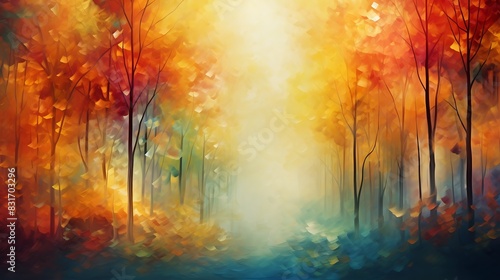 Abstract Forest in autumn time. Abstract Forest,blurry and colorful,autumn time © Amazing Pics