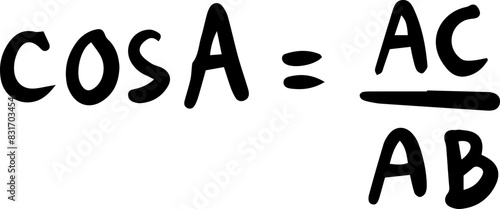 trigonometry math sin cos tan sec cosec cot handwritten