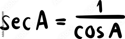 trigonometry math sin cos tan sec cosec cot handwritten