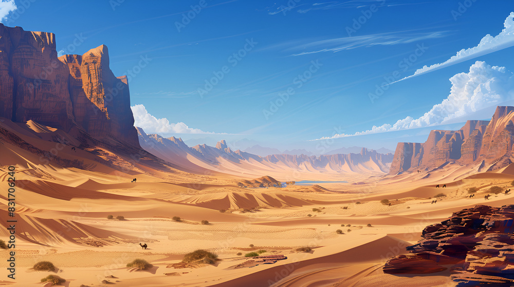 Naklejka premium Desert Mirage 