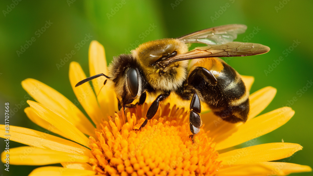 bee on a flower bee on a flower