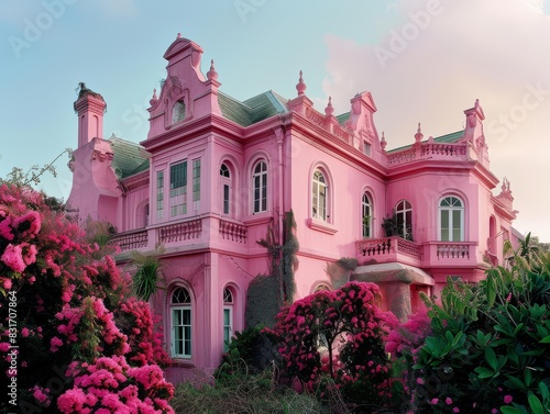 2 Big Beautiful Pink Houw - Generative AI