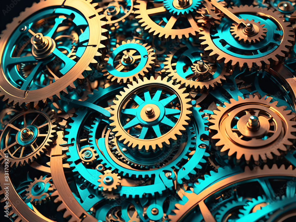 abstract background with gears abstract background with gears