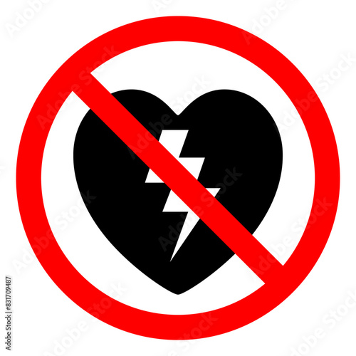 AED Automated External Defibrillator Symbol Sign, Vector Illustration, Isolate On White Background Label .EPS10