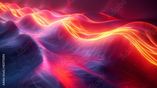 abstract background with glowing lights © Generasi